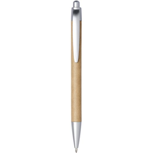 ein stift mit einem holzgriff und einer metallspitze Tiflet Kugelschreiber aus recyceltem Papier (schwarze Mine) (Bild 1)