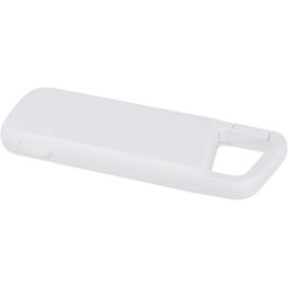 Produktabbildung Alkes 12 W 5.000 mAh wasserfeste Powerbank aus recyceltem Kunststoff mit Karabinerhaken Alkes 12 W 5.000 mAh wasserfeste Powerbank aus recyceltem Kunststoff mit Karabinerhaken