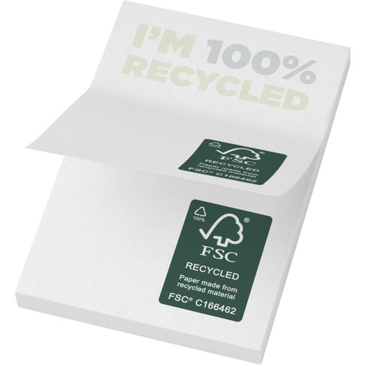 ein weißer umschlag mit einem grünen aufkleber darauf Sticky-Mate® recycelte Haftnotizen 50 x 75 mm (Bild 1)