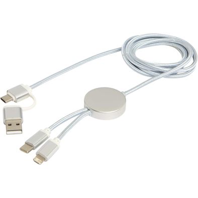 Alasia 150 cm 5-in-1 Kabel aus recyceltem Kunststoff für Datenübertragung und 27W Schnellladung