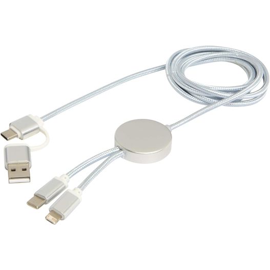 Alasia 150 cm 5-in-1 Kabel aus recyceltem Kunststoff für Datenübertragung und 27W Schnellladung (Bild 1)