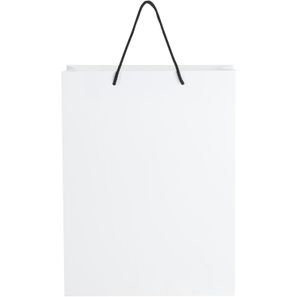 Handgefertigte 170 g/m² Integra-Papiertüte mit Kunststoff Kordelgriffen – 31 × 12 × 41 cm