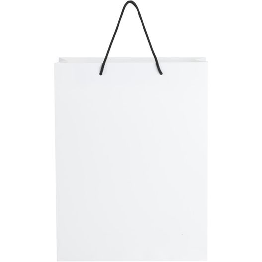 Handgefertigte 170 g/m² Integra-Papiertüte mit Kunststoff Kordelgriffen – 31 × 12 × 41 cm (Bild 1)