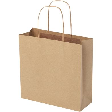 Kraftpapiertasche 120 /m² mit gedrehten Griffen – 24 × 9 × 24 cm