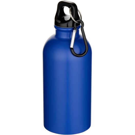 Oregon 400 ml matte RCS-zertifizierte einwandige Trinkflasche aus recyceltem Edelstahl mit Karabinerhaken (Bild 1)