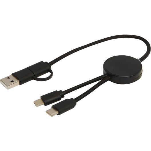 Produktabbildung Citala 30 cm 5-in-1 Kabel aus recyceltem Kunststoff für Datenübertragung und 27W Schnellladung Citala 30 cm 5-in-1 Kabel aus recyceltem Kunststoff für Datenübertragung und 27W Schnellladung (Bild 1)