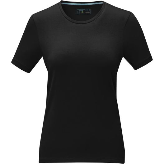 ein schwarzes hemd mit einem blauen streifen auf der brust Balfour T-Shirt für Damen (Bild 1)