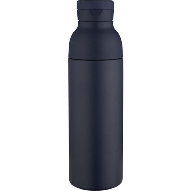 Illuminate 650 ml RCS-zertifizierte doppelwandige Trinkflasche aus recyceltem Edelstahl mit 3-teiligem Deckelset
