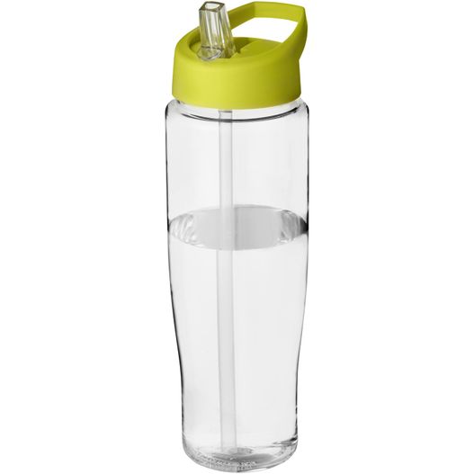 eine wasserflasche mit einem stroh darin H2O Active® Tempo 700 ml Sportflasche mit Ausgussdeckel (Bild 1)