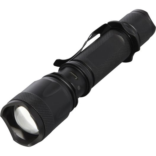 eine taschenlampe mit einem daran befestigten kabel Mears wiederaufladbare taktische 5W Taschenlampe (Bild 1)