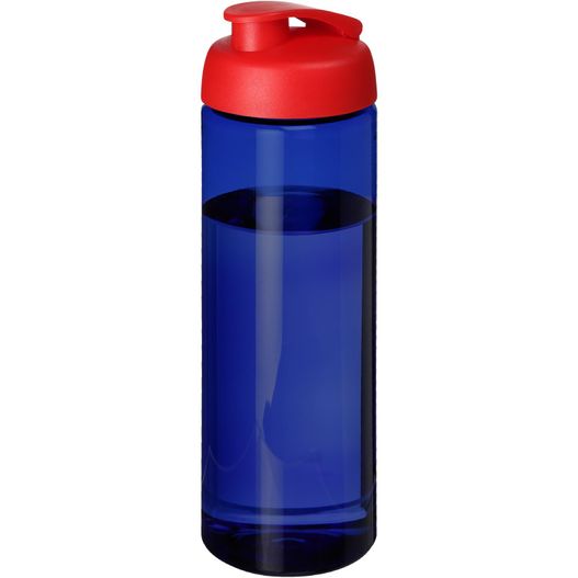 eine blaue wasserflasche mit rotem deckel H2O Active® Eco Vibe 850 ml Sportflasche mit Klappdeckel (Bild 1)