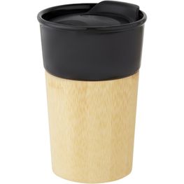 Pereira 320 ml Porzellanbecher mit Außenseite aus Bambus