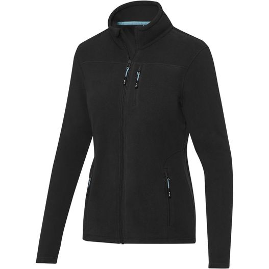 eine schwarze jacke mit reißverschluss Amber GRS recycelte Fleecejacke für Damen (Bild 1)