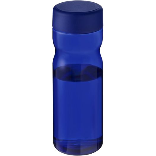 eine blaue sportflasche mit schwarzem deckel H2O Active® Eco Base 650 ml Sportflasche mit Drehdeckel (Bild 1)