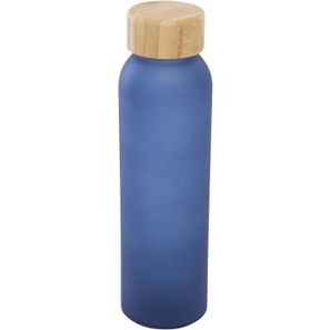Lume 500 ml Flasche aus mattiertem Kalknatronglas mit Bambusdeckel