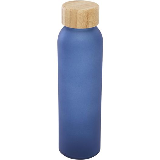 Lume 500 ml Flasche aus mattiertem Kalknatronglas mit Bambusdeckel (Bild 1)