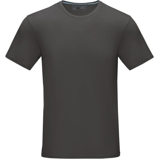 ein schwarzer t - shirt auf weißem hintergrund Azurite T-Shirt aus Bio-Baumwolle für Herren (Bild 1)