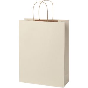 Papiertüte 150 g/m² aus landwirtschaftlichen Reststoffen mit gedrehten Griffen – 31 × 12 × 41 cm