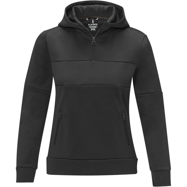 Sayan Kapuzenpullover mit halbem Reißverschluss für Damen