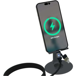 SCX.design O34 360° Smartphonehalterung mit 240W 4 in 1 Ladekabel