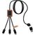 SCX.design C38 40W 5-in-1 Ladekabel aus rPET in quadratischem Bambusgehäuse mit Leuchtlogo