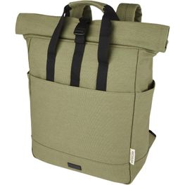 Joey 15" GRS Rolltop Laptoprucksack aus recyceltem Canvas 15 L