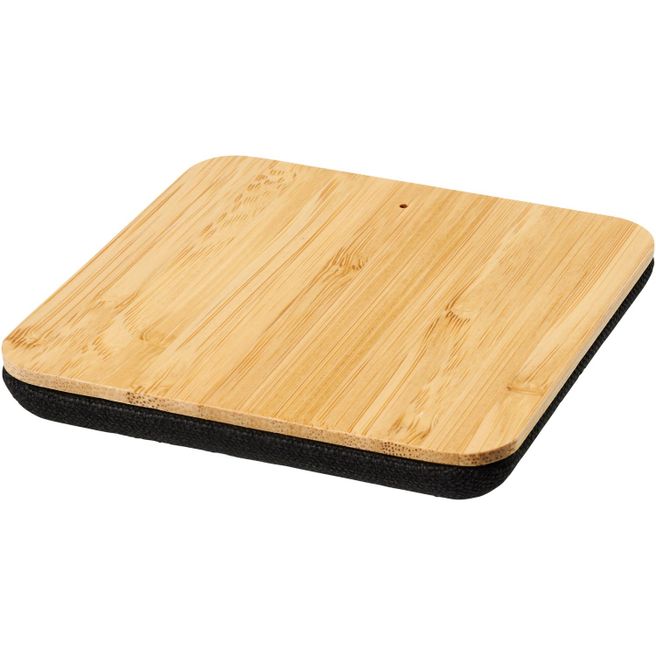 Produktabbildung Leaf kabelloses 5W Ladepad aus Bambus und Stoff Leaf kabelloses 5W Ladepad aus Bambus und Stoff