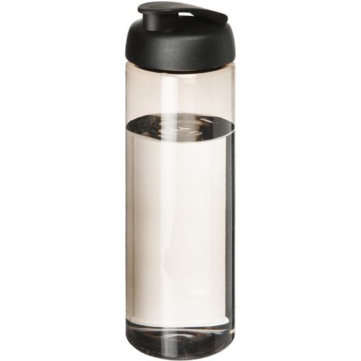 eine wasserflasche mit schwarzem deckel und weißem hintergrund H2O Active® Vibe 850 ml Sportflasche mit Klappdeckel (Bild 1)