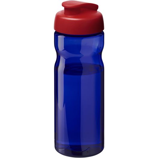 eine blaue sportflasche mit rotem deckel H2O Active® Eco Base 650 ml Sportflasche mit Klappdeckel (Bild 1)