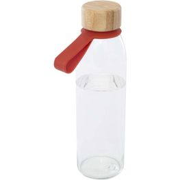 Produktabbildung Porto 500 ml Glas-Flasche mit Silikongriff und Bambusdeckel Porto 500 ml Glas-Flasche mit Silikongriff und Bambusdeckel