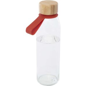 Porto 500 ml Glas-Flasche mit Silikongriff und Bambusdeckel