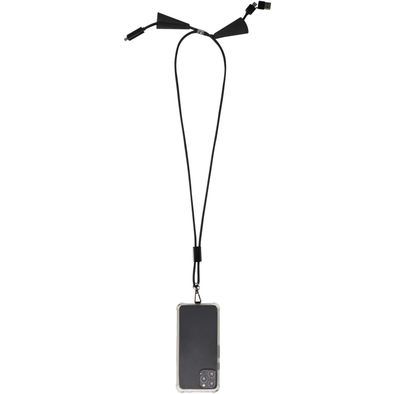 Funi 5 in 1 Lanyard Kabel aus recyceltem Kunststoff für Smartphones mit integrierter Datensynchronisierung und 100 W Schnelll