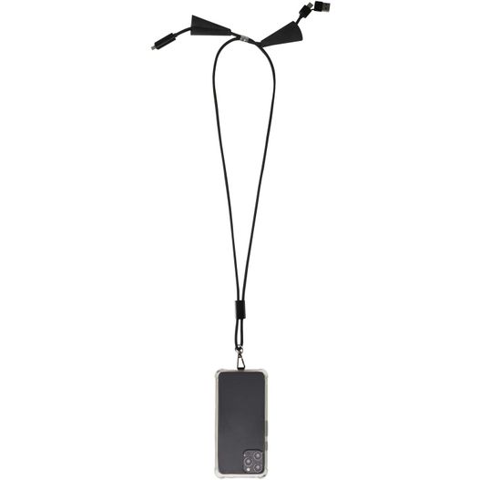 Funi 5 in 1 Lanyard Kabel aus recyceltem Kunststoff für Smartphones mit integrierter Datensynchronisierung und 100 W Schnelll (Bild 1)