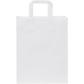 Kraftpapiertasche 80-90 g/m² mit flachen Griffen – 25 × 11 × 31 cm