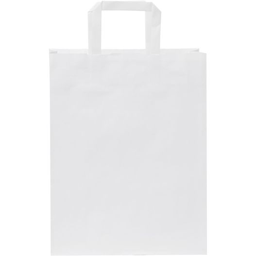 Kraftpapiertasche 80-90 g/m² mit flachen Griffen – 25 × 11 × 31 cm (Bild 1)