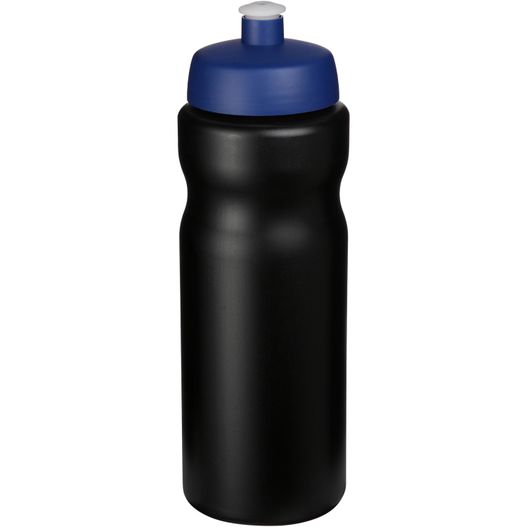 eine schwarze sportflasche mit blauem deckel Baseline® Plus 650 ml Sportflasche (Bild 1)