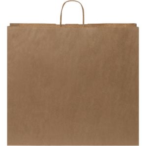 Kraftpapiertasche 90-100 g/m² mit gedrehten Griffen – 49,5 × 14 × 44 cm