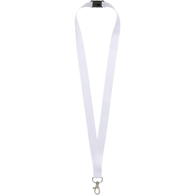 Produktabbildung Addie Sublimation Lanyard mit Sicherheitsverschluss aus recyceltem PET Kunststoff Addie Sublimation Lanyard mit Sicherheitsverschluss aus recyceltem PET Kunststoff