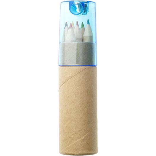 ein bleistiftgehäuse mit einem bleistift darin Kram 6-teiliges Buntstiftset (Bild 1)