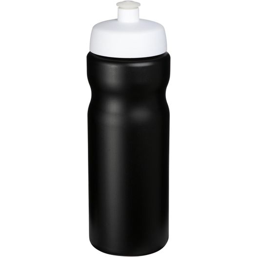 eine schwarze sportflasche mit weißem deckel Baseline® Plus 650 ml Sportflasche (Bild 1)