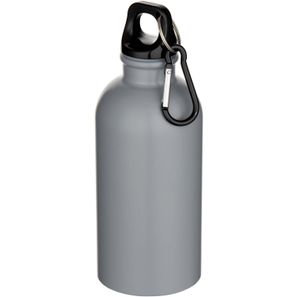 Oregon 400 ml matte RCS-zertifizierte einwandige Trinkflasche aus recyceltem Edelstahl mit Karabinerhaken