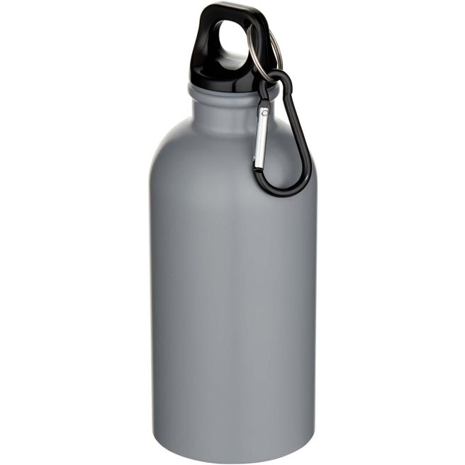 Oregon 400 ml matte RCS-zertifizierte einwandige Trinkflasche aus recyceltem Edelstahl mit Karabinerhaken