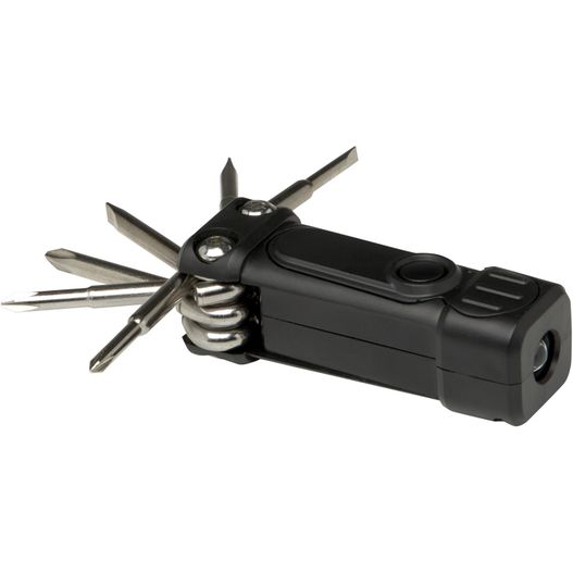 Produktabbildung Octo 8-in-1 Schraubenzieher-Set aus recyceltem RCS Kunststoff mit Taschenlampe Octo 8-in-1 Schraubenzieher-Set aus recyceltem RCS Kunststoff mit Taschenlampe (Bild 1)