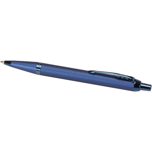 ein stift mit einer schwarzen spitze und einer silbernen spitze Parker IM Kugelschreiber (blaue Mine) (Bild 1)