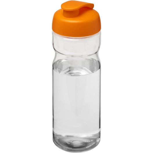 eine wasserflasche mit orangem deckel H2O Active® Base 650 ml Sportflasche mit Klappdeckel (Bild 1)