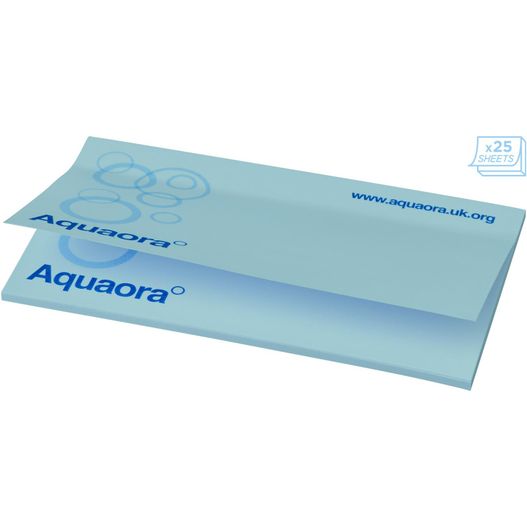 aquaora papier mit einem blauen logo auf ihm Sticky-Mate® Haftnotizen 127 x 75 mm (Bild 1)