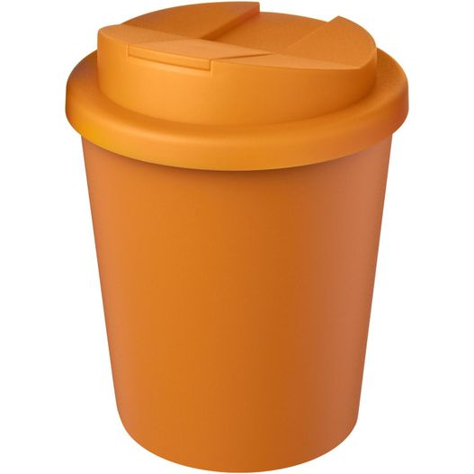 eine tasse mit einem deckel und einem deckel darauf Americano® Espresso Eco 250 ml recycelter Isolierbecher mit auslaufsicherem Deckel (Bild 1)