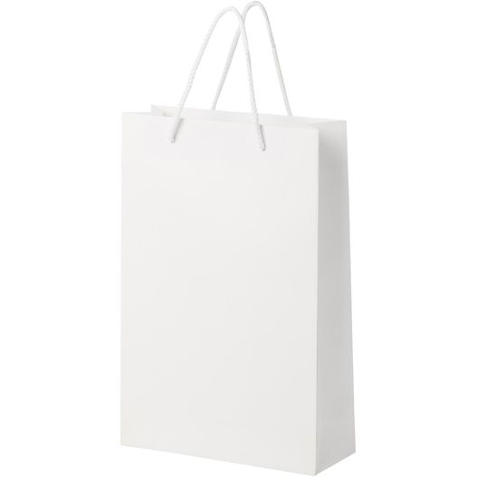 Handgefertigte 170 g/m² Integra-Papiertüte mit Kunststoff Kordelgriffen – 24 × 9 × 36 cm (Bild 1)