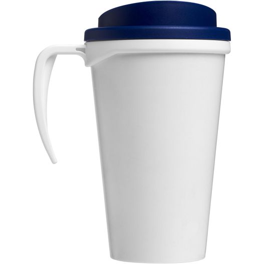 eine weiße tasse mit blauem deckel und blauem deckel Brite-Ameriano® Grande 350 ml Isolierbecher (Bild 1)