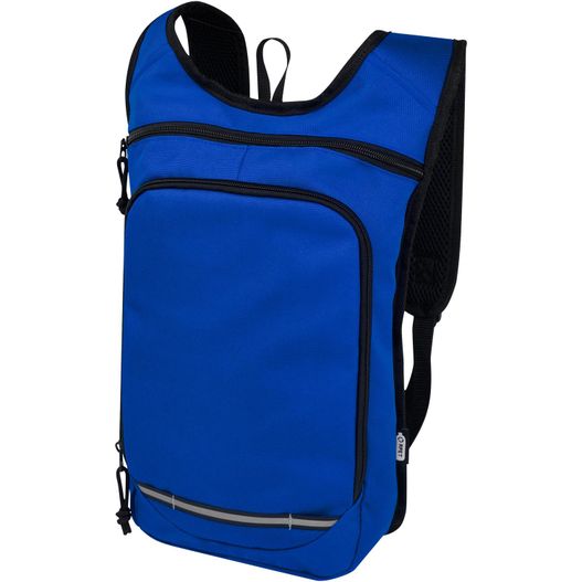 blauer rucksack mit schwarzem reißverschluss vorne Trails GRS RPET Outdoor Rucksack 6,5 L (Bild 1)